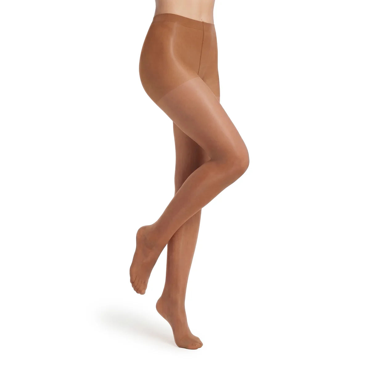 Premium Essential Gloss 15 DEN transparente Strumpfhose in Bronze