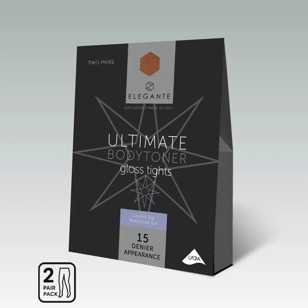 Ultimate Bodytoner 15 DEN transparente, figurformende Strumpfhose 